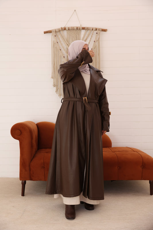 Siwar Leather Coat - سِوار