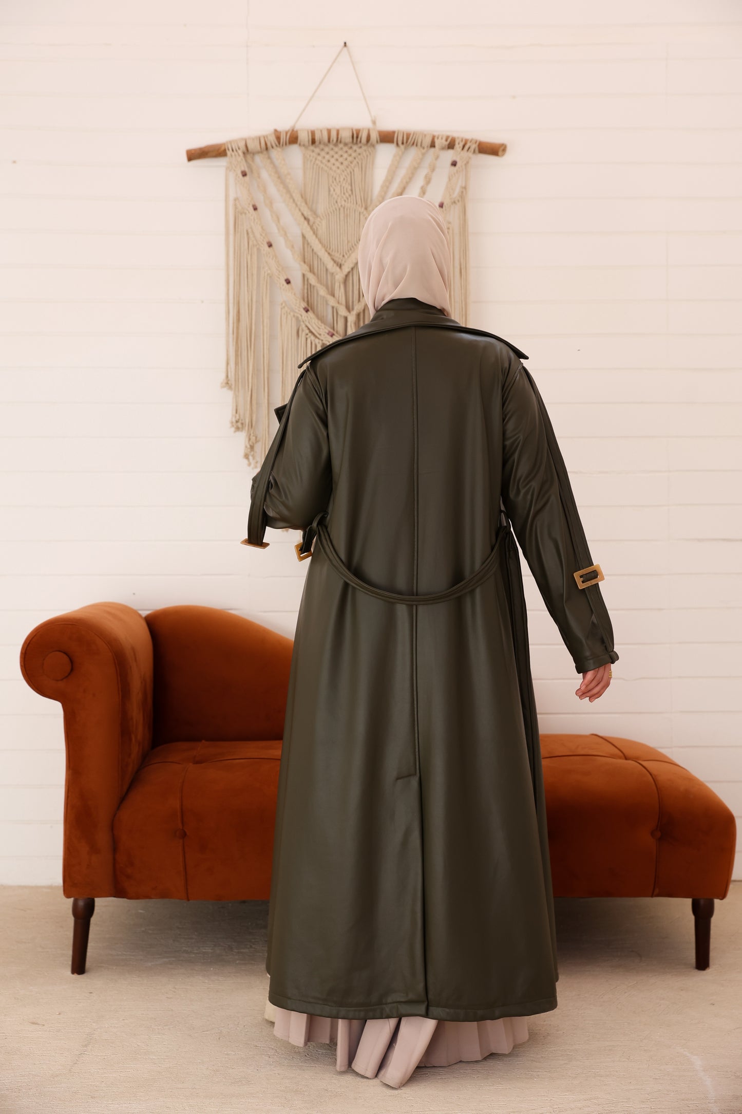 Siwar Leather Coat - سِوار