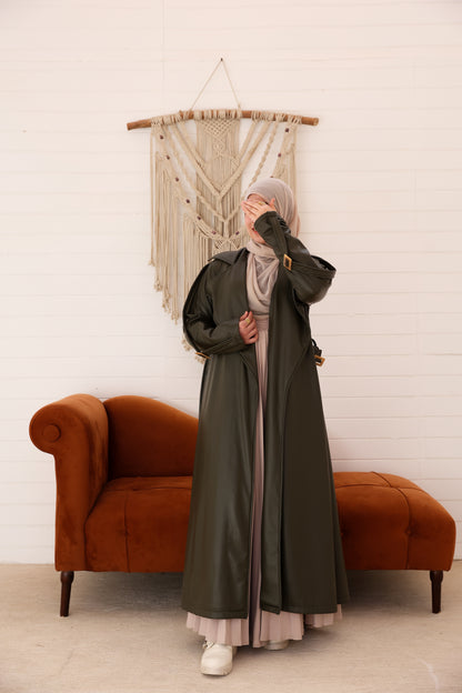 Siwar Leather Coat - سِوار